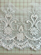 Lace Trim - Embroidered White Border Lace Per Yard